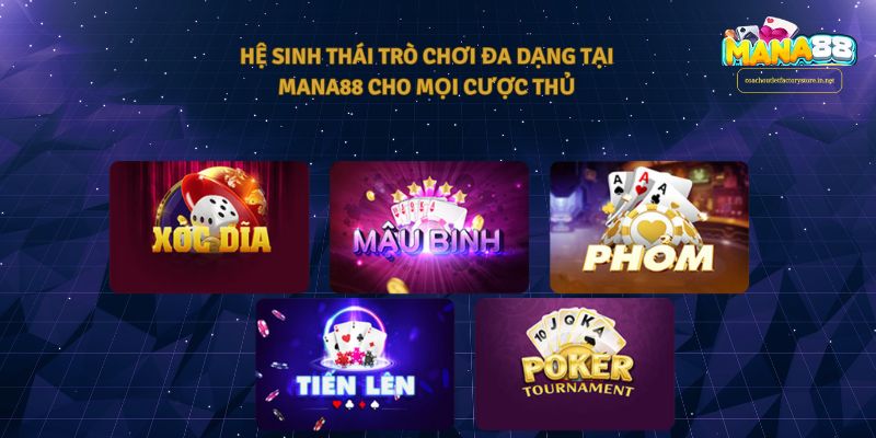 Hệ sinh thái trò chơi đa dạng cho mọi cược thủ